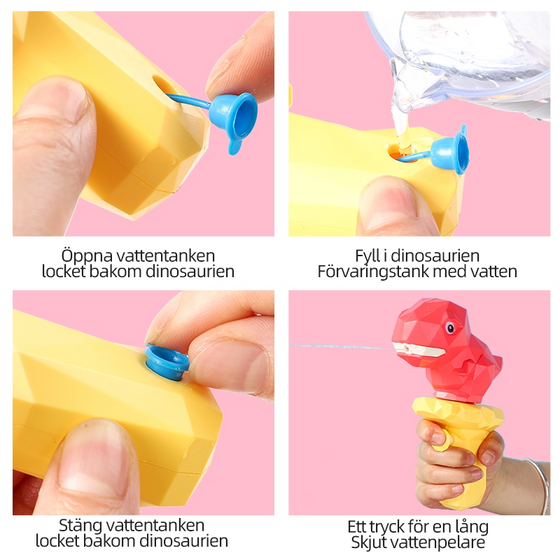 Tecknad dinosaurie vattenpistol leksak