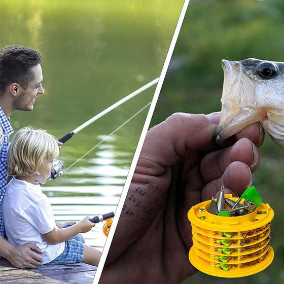 Fiskkrok med speciell anti-tanglesnörkrok