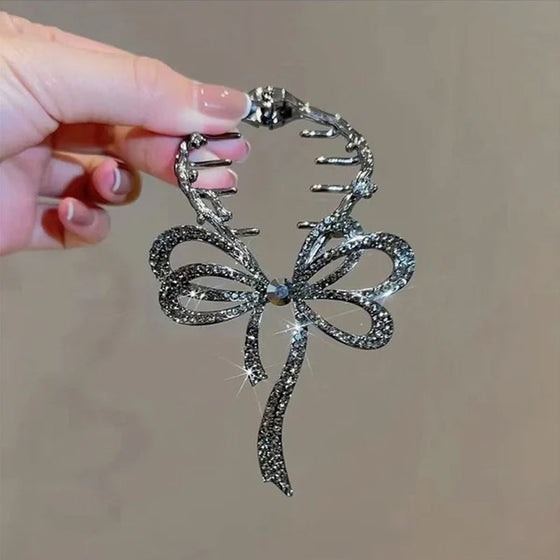 Bow ponytail hair clip