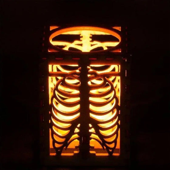 Halloween Skull Rib Shadow Lamp
