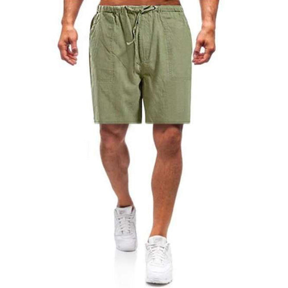 Casual shorts i linne för män