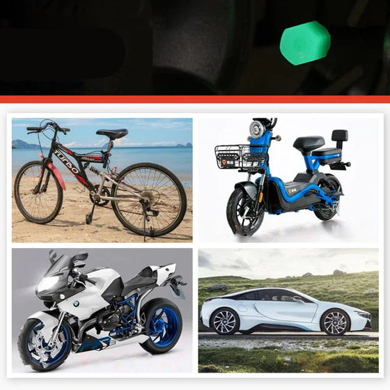 Universell fluorescerande däckventilkåpor