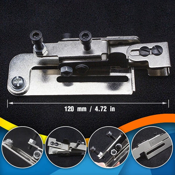 Blixtlåsfot för stygnlinjepositionering