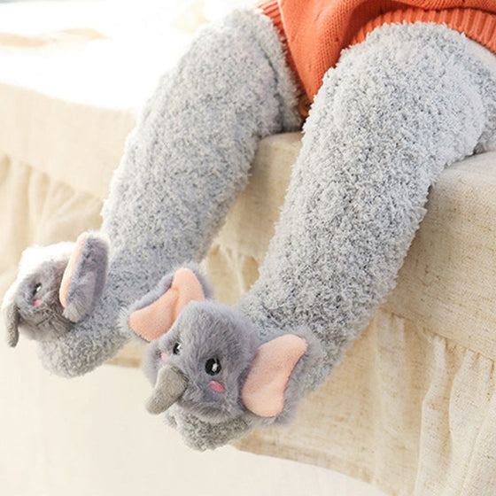 Baby Vinter Fluffy Fuzzy Slipper Sockor