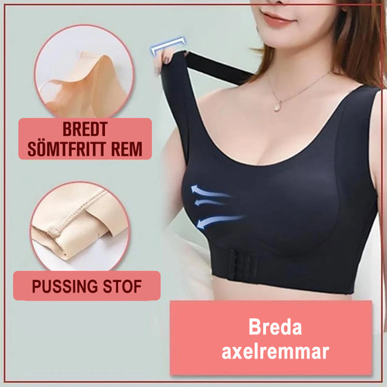 Sömlös BH-topp med spänne fram