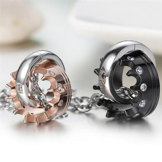 Diamant Krona Par Halsband