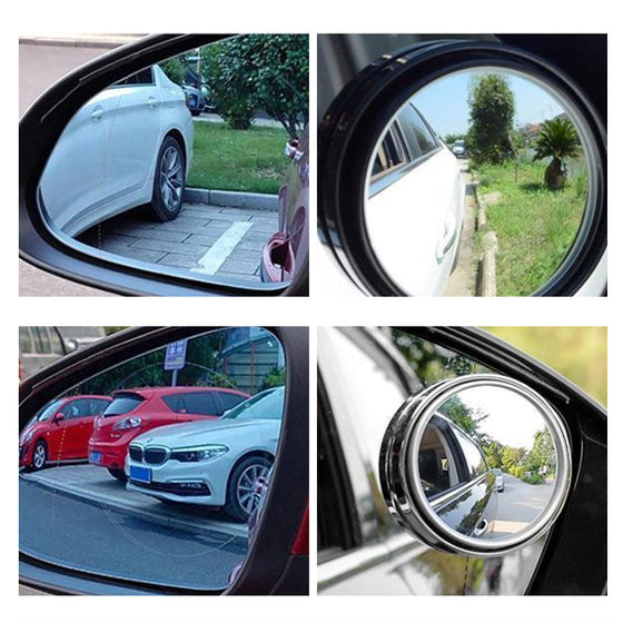 Justerbara bilspeglar för döda vinklar