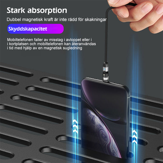 3-IN-1 DESIGN 360 ° magnetisk kabel