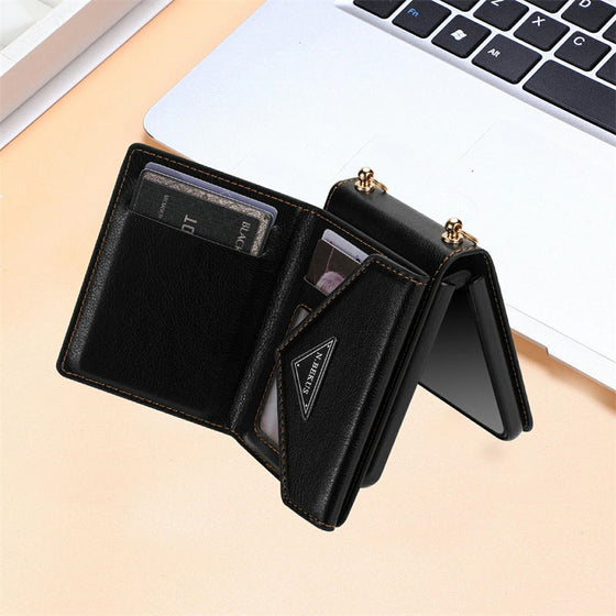 Vikbart telefonfodral med förvaring