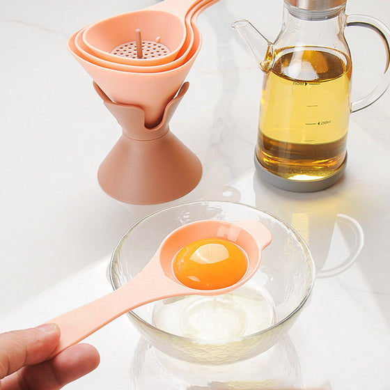 6-i-1 multifunktionell trattset