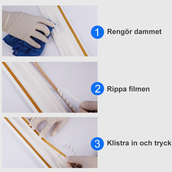 Keramiska plattor mildewproof gapet tejp (1 rulle 6M * 8mm)