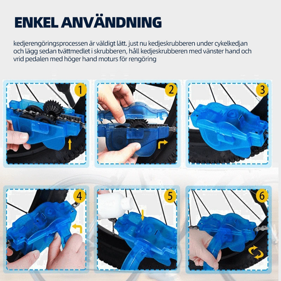 Cykelrengörare | Rengör cykelkedjan