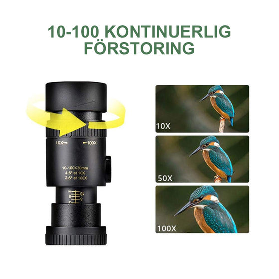 4K Super-telezoom monokulärt teleskop