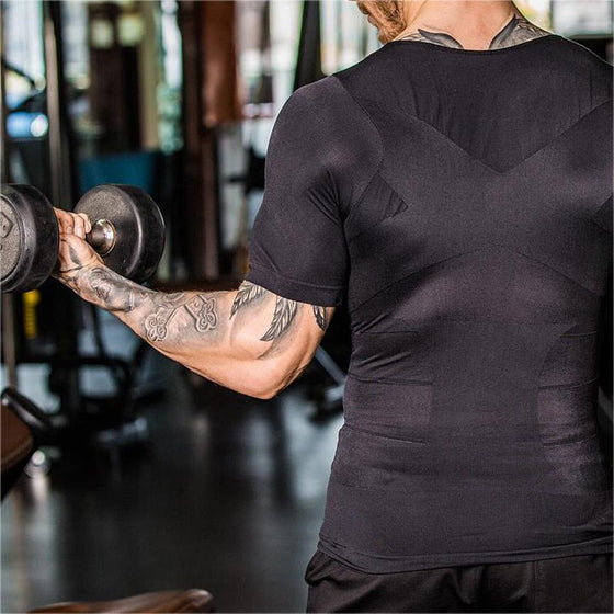 T-shirt med Kort ärm för Kroppsformning för Män