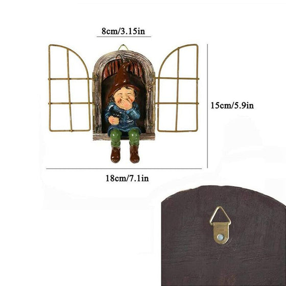 Gnome staty trädgård dekor