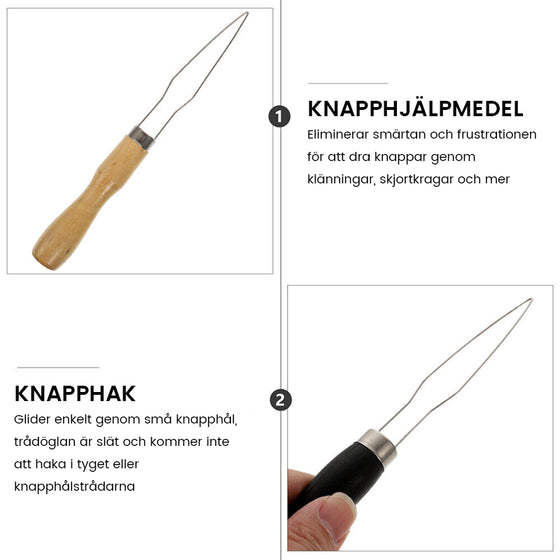 Knappkrokhjälpmedel