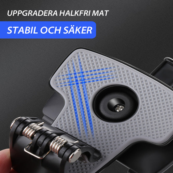 Telefonhållare med nummerplatta i instrumentbrädan