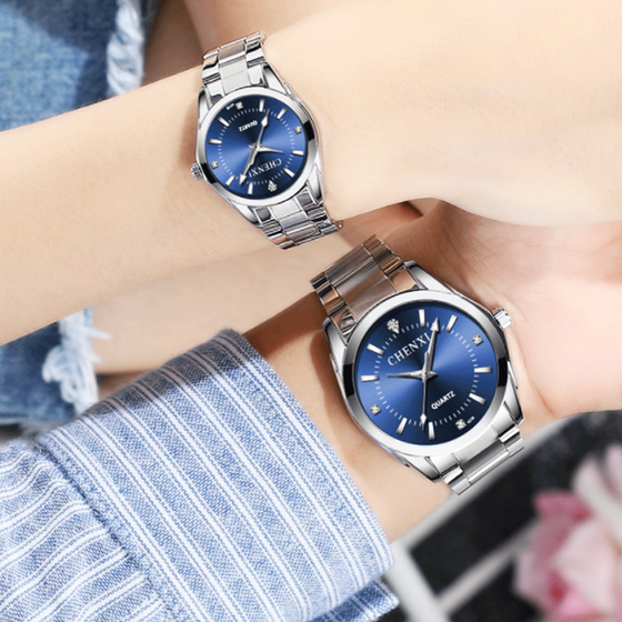 Mode vattentät par kvarts armbandsur