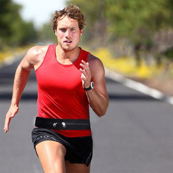 Sportbälte med dubbla fack