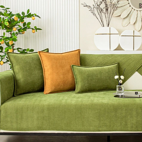 Herringbone Chenille Tyg Möbelsskyddsofföverdrag