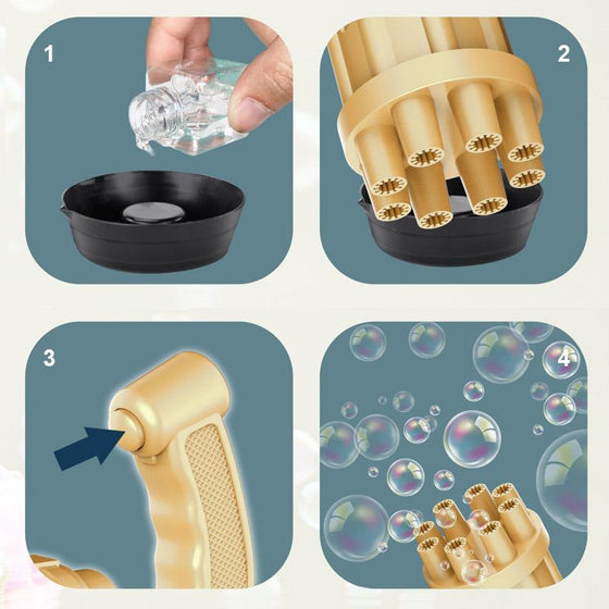 Batteridriven Såpbubbelpistol