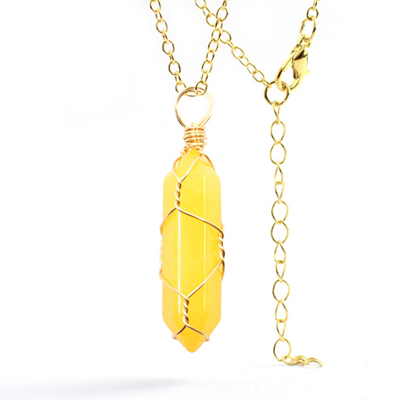 Hexagonal kristalltrådshänge