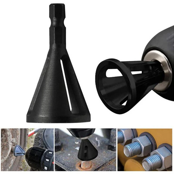 Avgradning av externt fästverktyg för borr