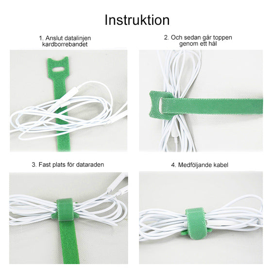 Kabelband med kardborre