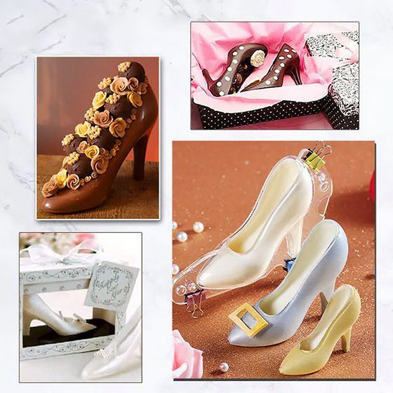 3D högklackat chokladform