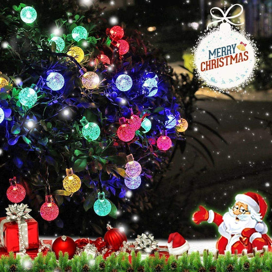 Solcellsdrivna lampor med kristallkulor