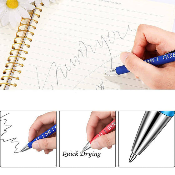 Roliga Kontorspennor (10 ST/Svart Bläck)