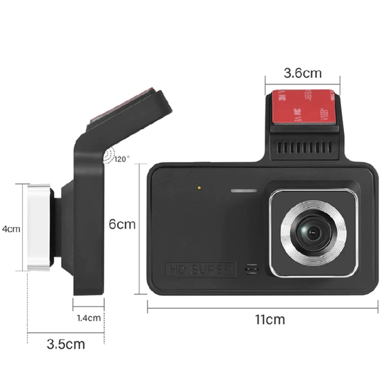 HD Dash cam-inspelare