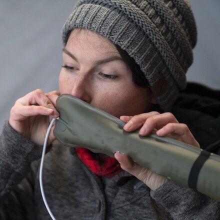 Bärbar uppblåsbar hopfällbar ponny lampa