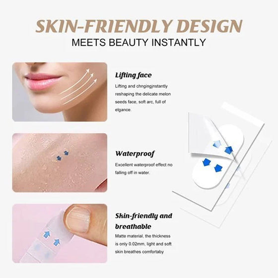 Osynlig tejp för ansiktslyft