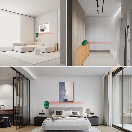 Elektronisk 90-graders laser-skala