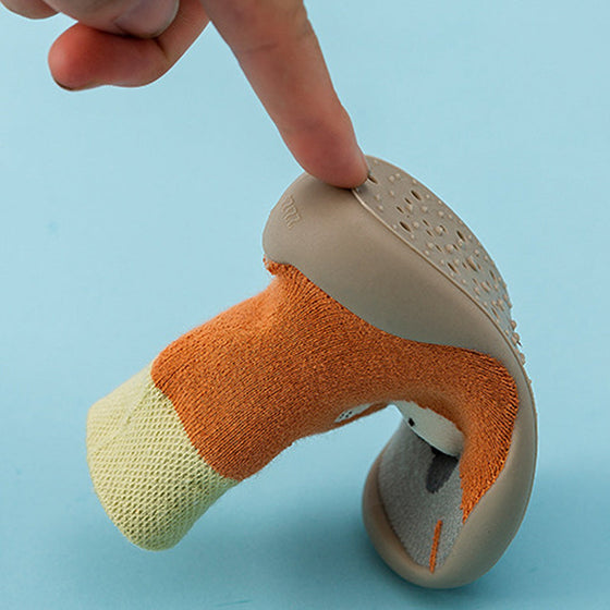 Höst och vinter tecknade strumpstövlar för bebisar