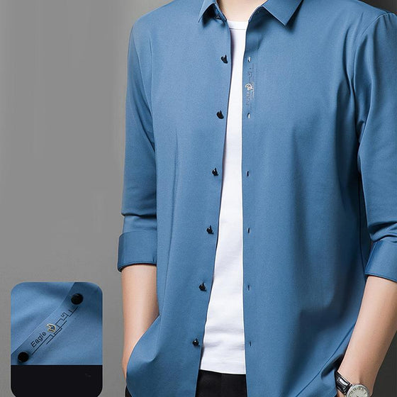 Stretchig Strykfri Anti-rynkad Skjorta