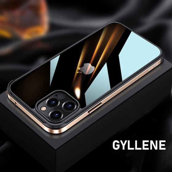 IPHONE 12-FODRAL MED METALLRAM