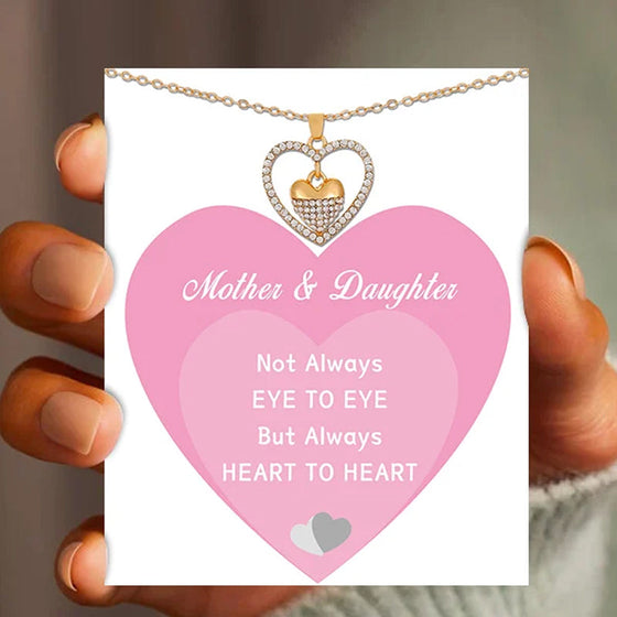 Alltid HJÄRTA TILL HJÄRTA halsband👩❤️👧