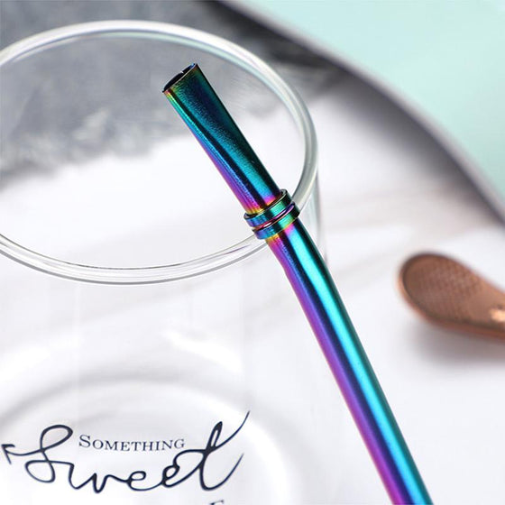 Kaffesked Dricksrör i Rostfritt Stål