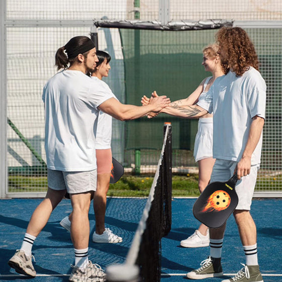 Nytt set med picklebollracketar i glasfiber