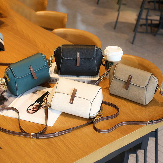 Lätt lyxig Crossbody-väska i mjukt läder