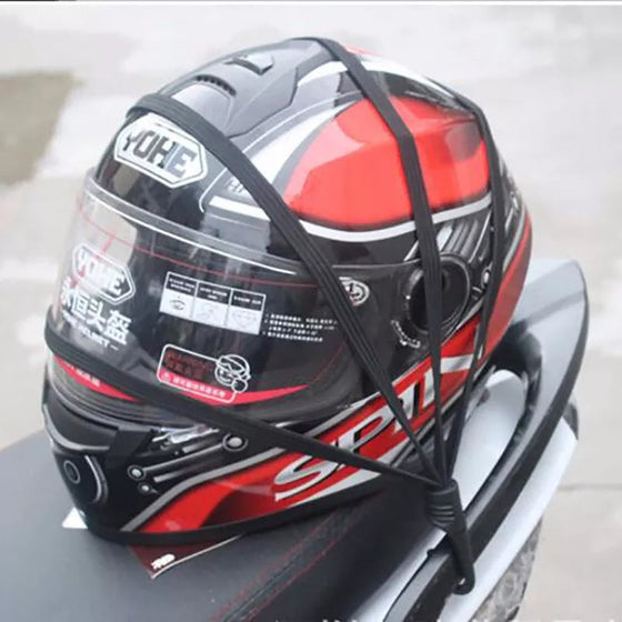 Stark bungee-rem för motorcykelhjälm