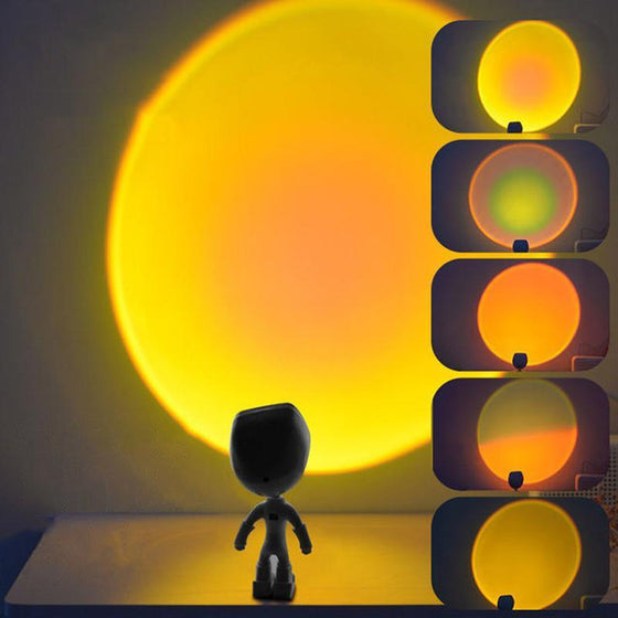 Projektionslampa solen går aldrig ner