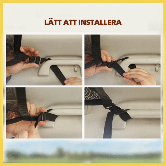 Biltak förvaringsnät