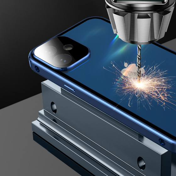 Dubbelsidigt iPhone-fodral med spänne