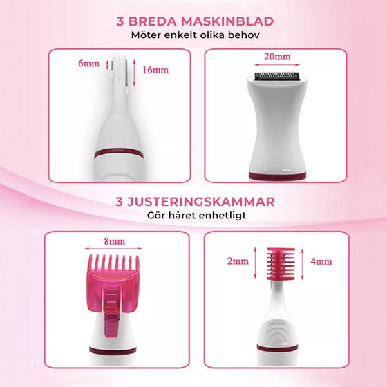 5 i 1 uppladdningsbar epilator
