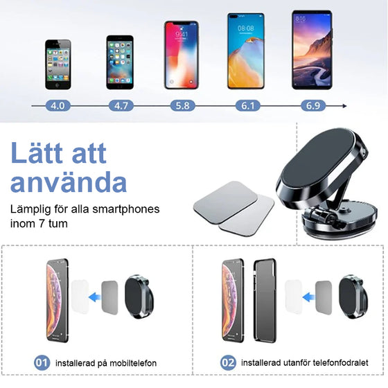 Magnetisk telefonhållare för bil