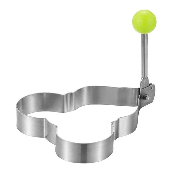 Stekt äggformar i rostfritt stål