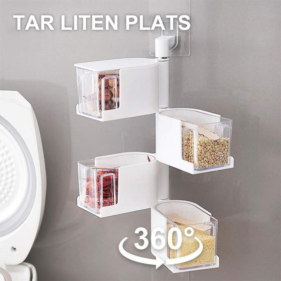 360-graders Roterande Kryddhylla